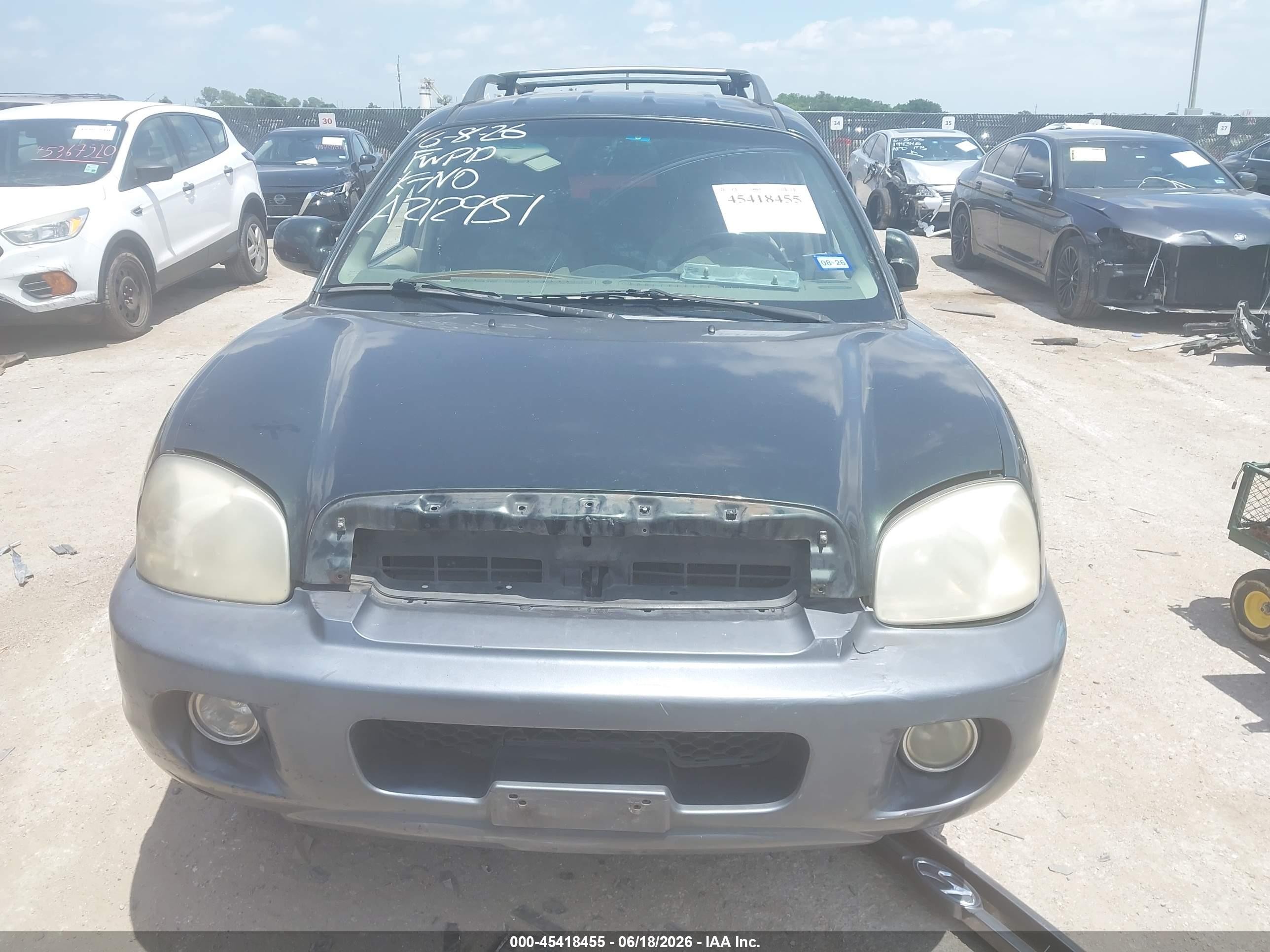 2006 Hyundai Santa Fe Gls Green vin: KM8SC13D36U111479