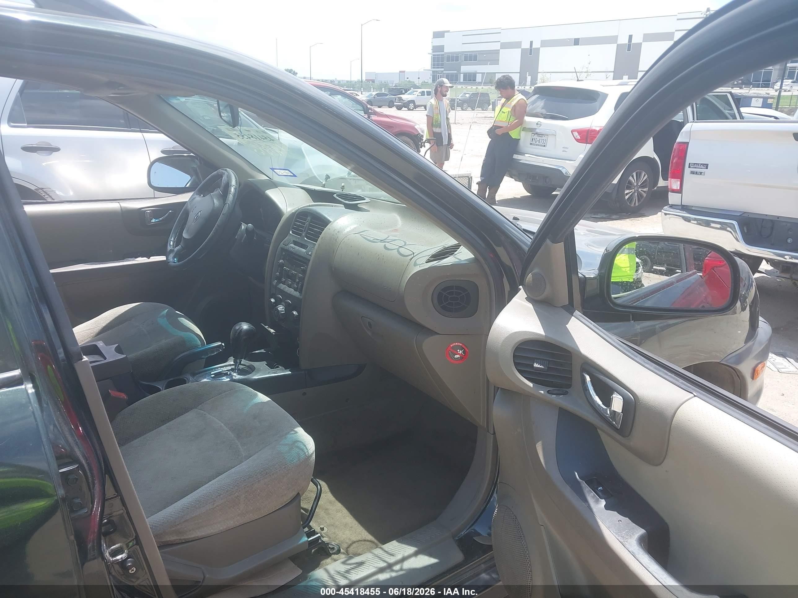 2006 Hyundai Santa Fe Gls Green vin: KM8SC13D36U111479