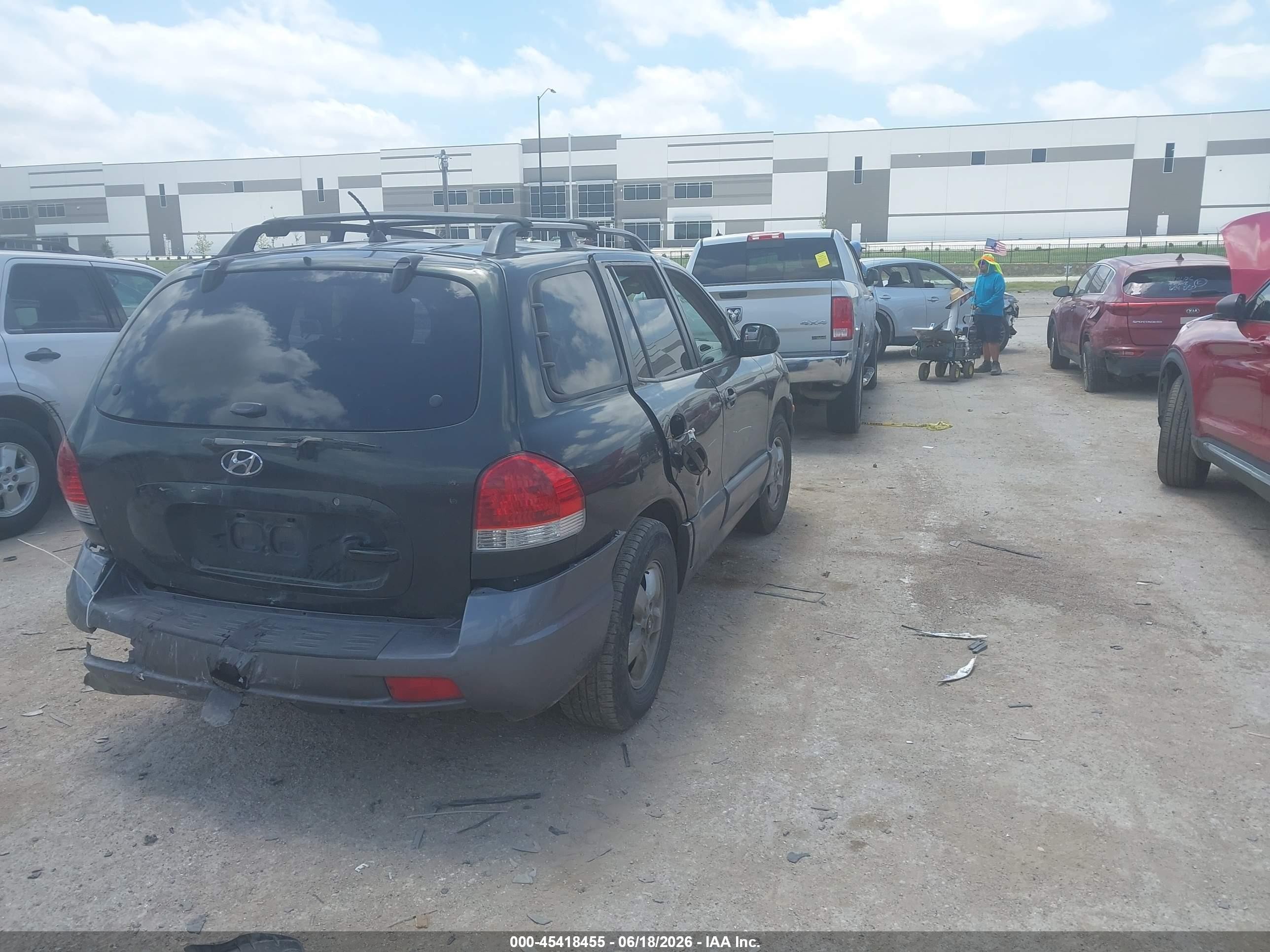 2006 Hyundai Santa Fe Gls Green vin: KM8SC13D36U111479