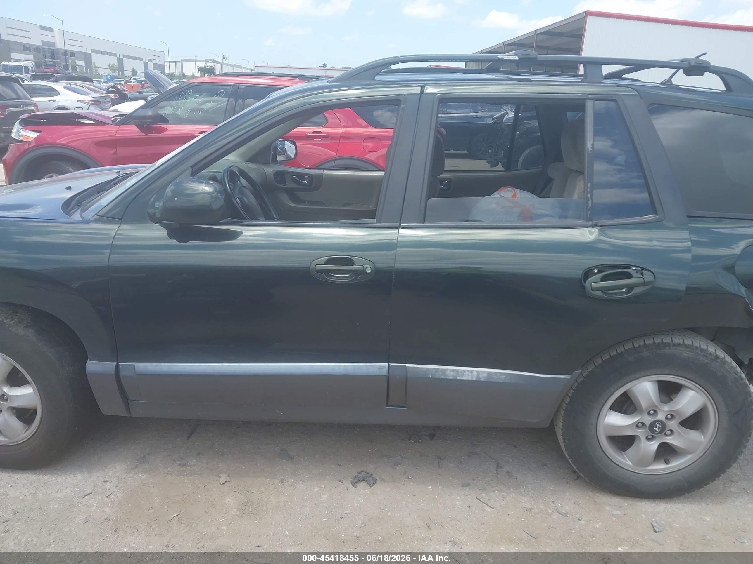 2006 Hyundai Santa Fe Gls Green vin: KM8SC13D36U111479