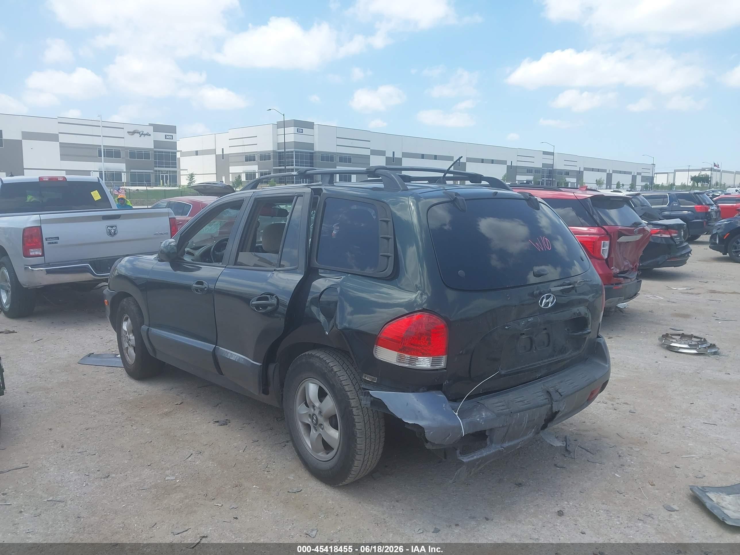 2006 Hyundai Santa Fe Gls Green vin: KM8SC13D36U111479