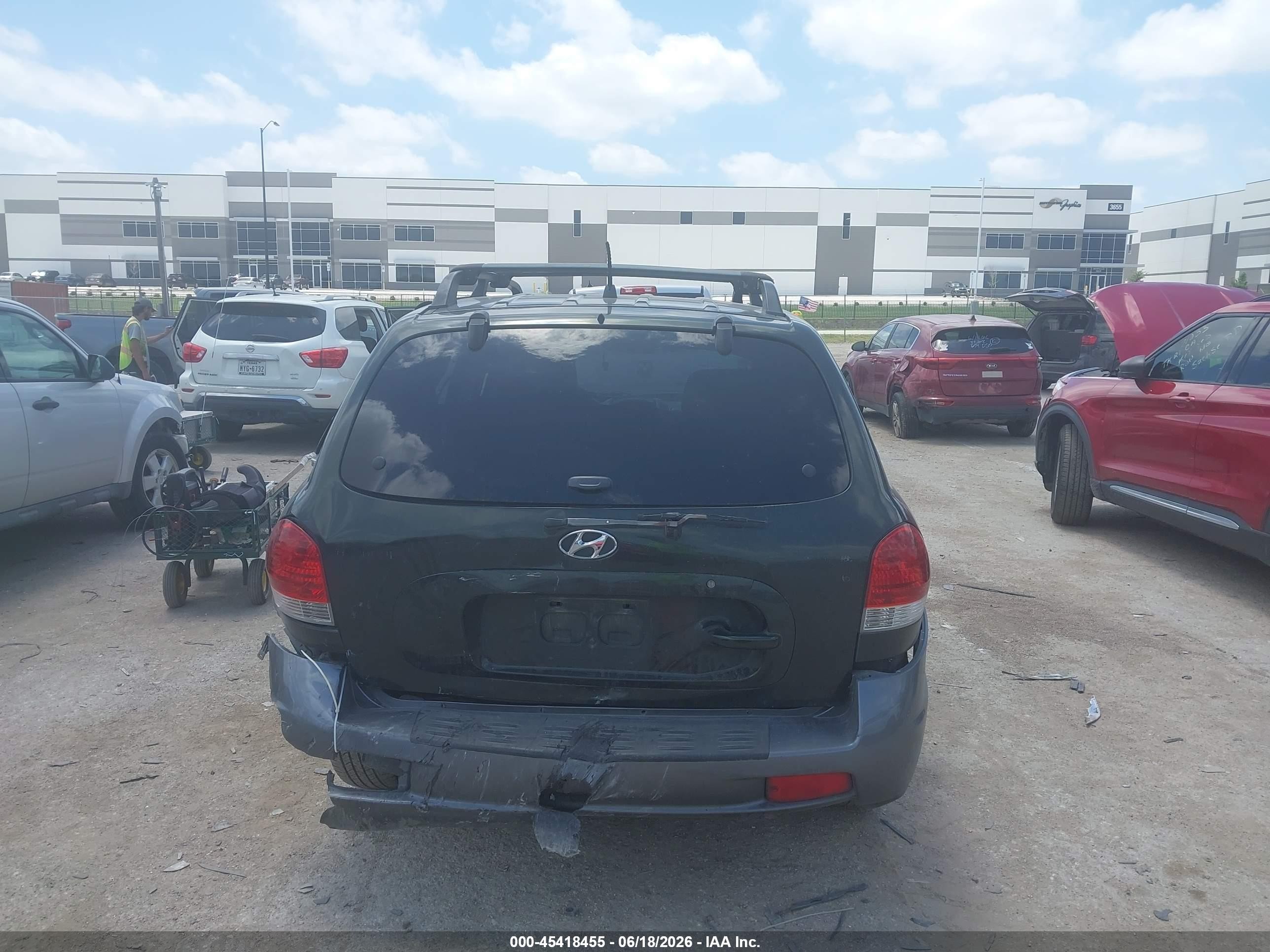 2006 Hyundai Santa Fe Gls Green vin: KM8SC13D36U111479
