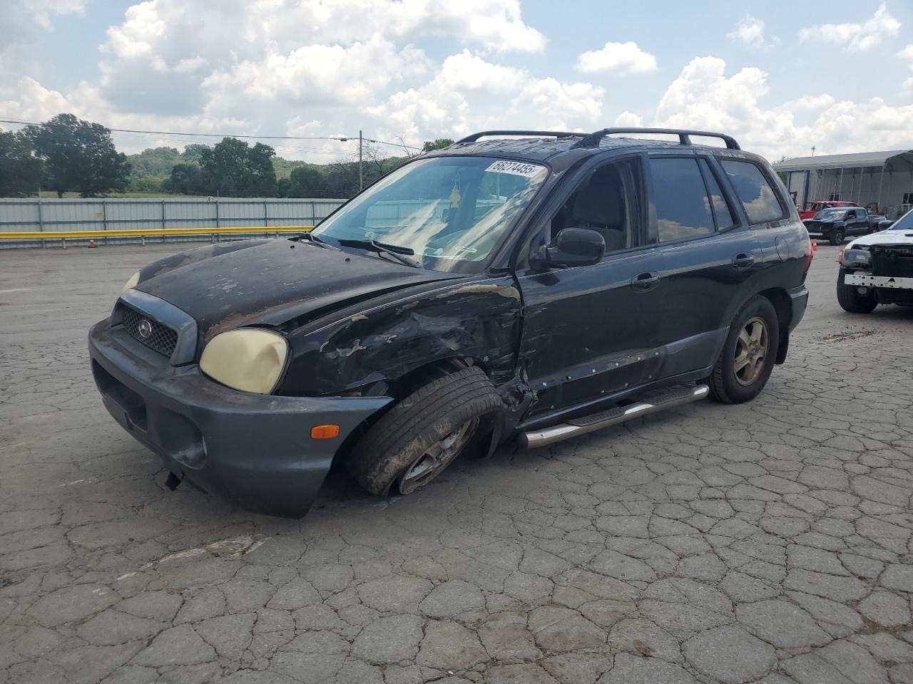 2002 Hyundai Santa Fe Gls   Black vin: KM8SC13D42U331739