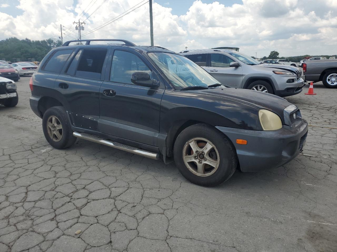 2002 Hyundai Santa Fe Gls   Black vin: KM8SC13D42U331739