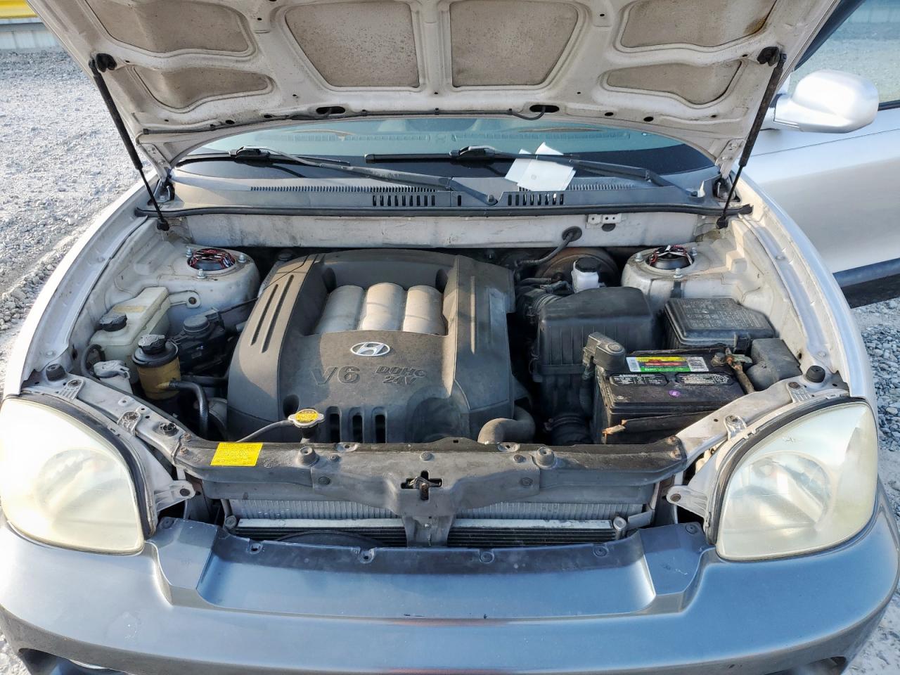 2003 Hyundai Santa Fe Silver vin: KM8SC13D43U428862