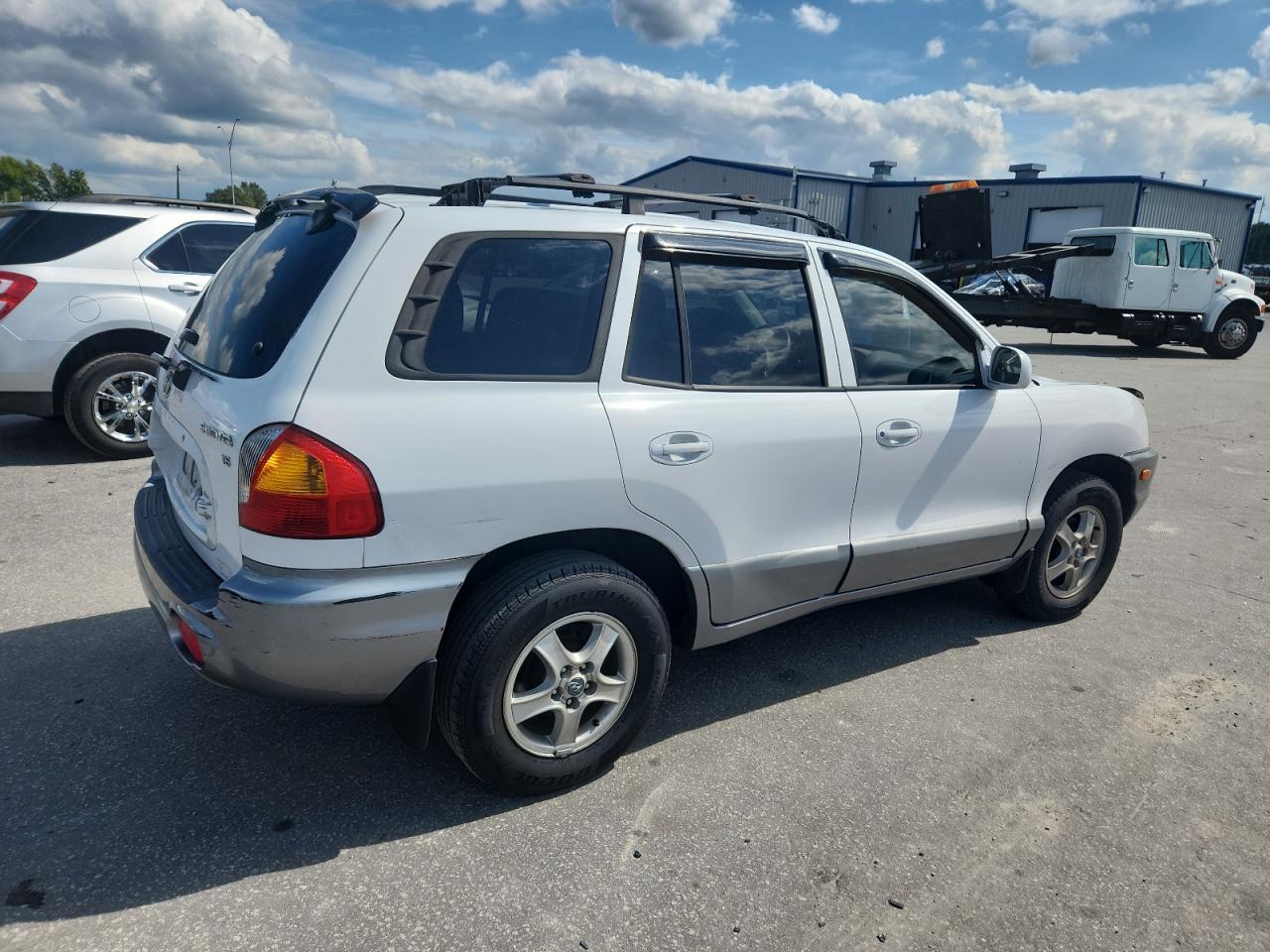 2003 Hyundai Santa Fe Gls White vin: KM8SC13D43U439148