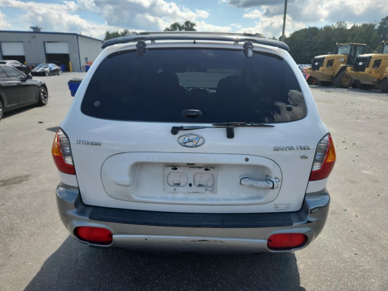 2003 Hyundai Santa Fe Gls White vin: KM8SC13D43U439148