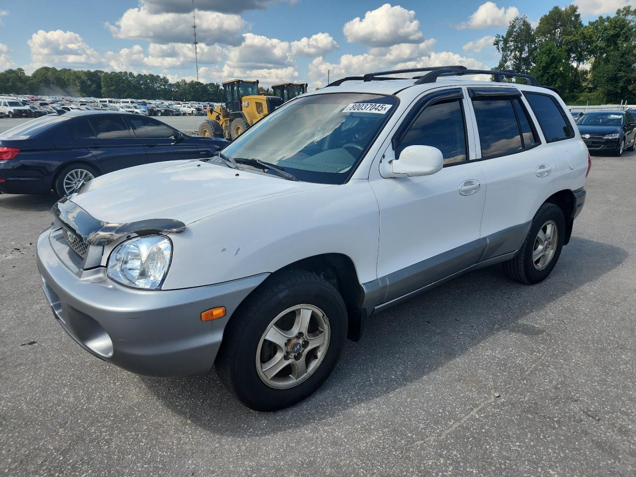 2003 Hyundai Santa Fe Gls White vin: KM8SC13D43U439148