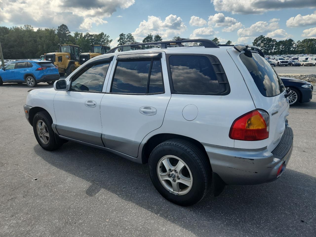 2003 Hyundai Santa Fe Gls White vin: KM8SC13D43U439148
