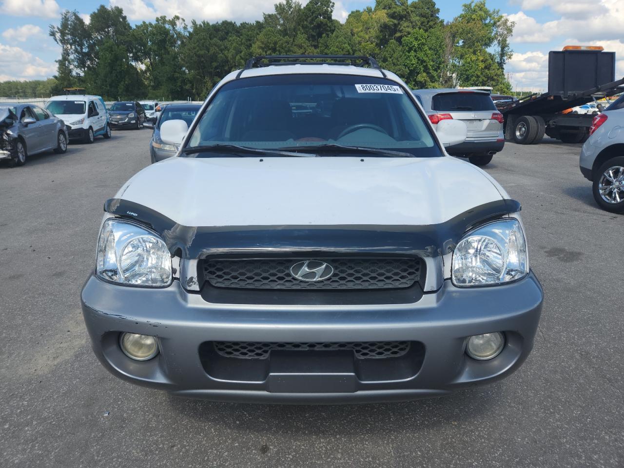 2003 Hyundai Santa Fe Gls White vin: KM8SC13D43U439148