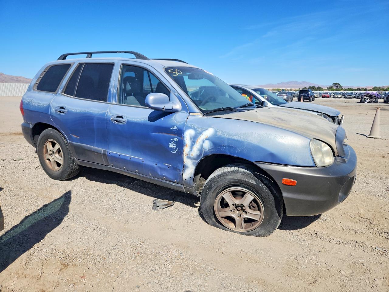 2003 Hyundai Santa Fe G Silver vin: KM8SC13D43U475969