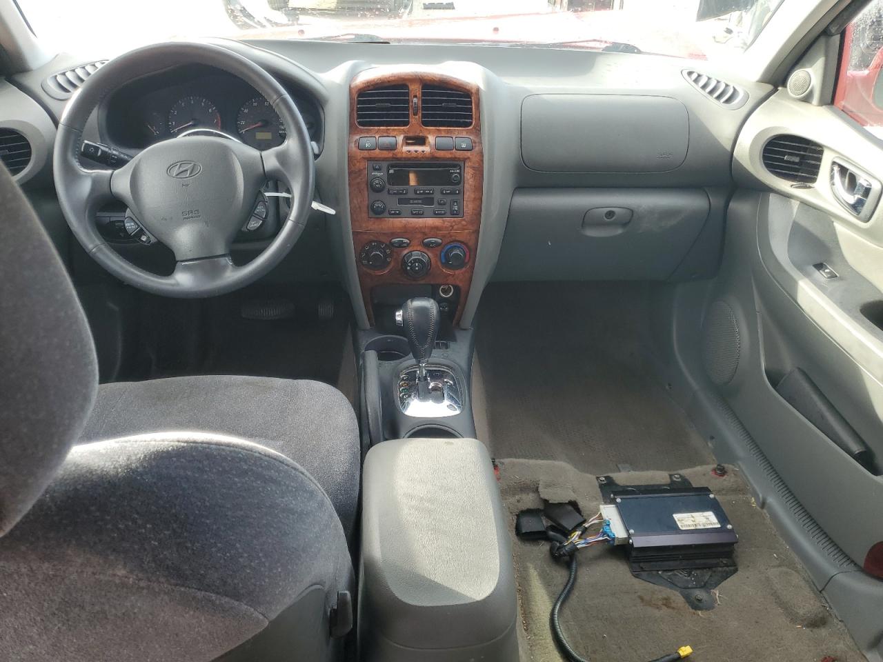 2003 Hyundai Santa Fe Gls Red vin: KM8SC13D43U555658