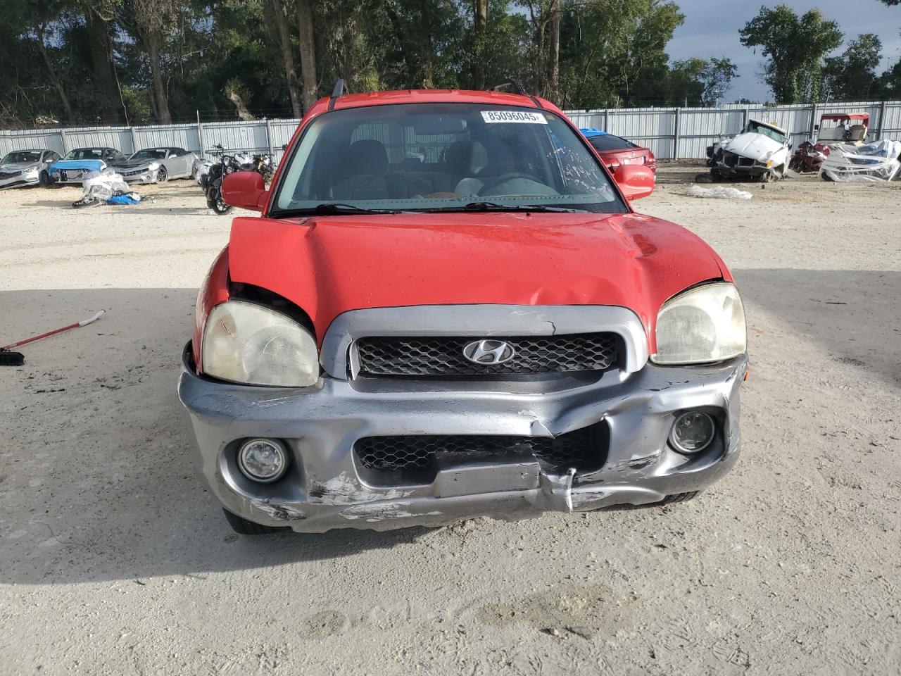 2003 Hyundai Santa Fe Gls Red vin: KM8SC13D43U555658