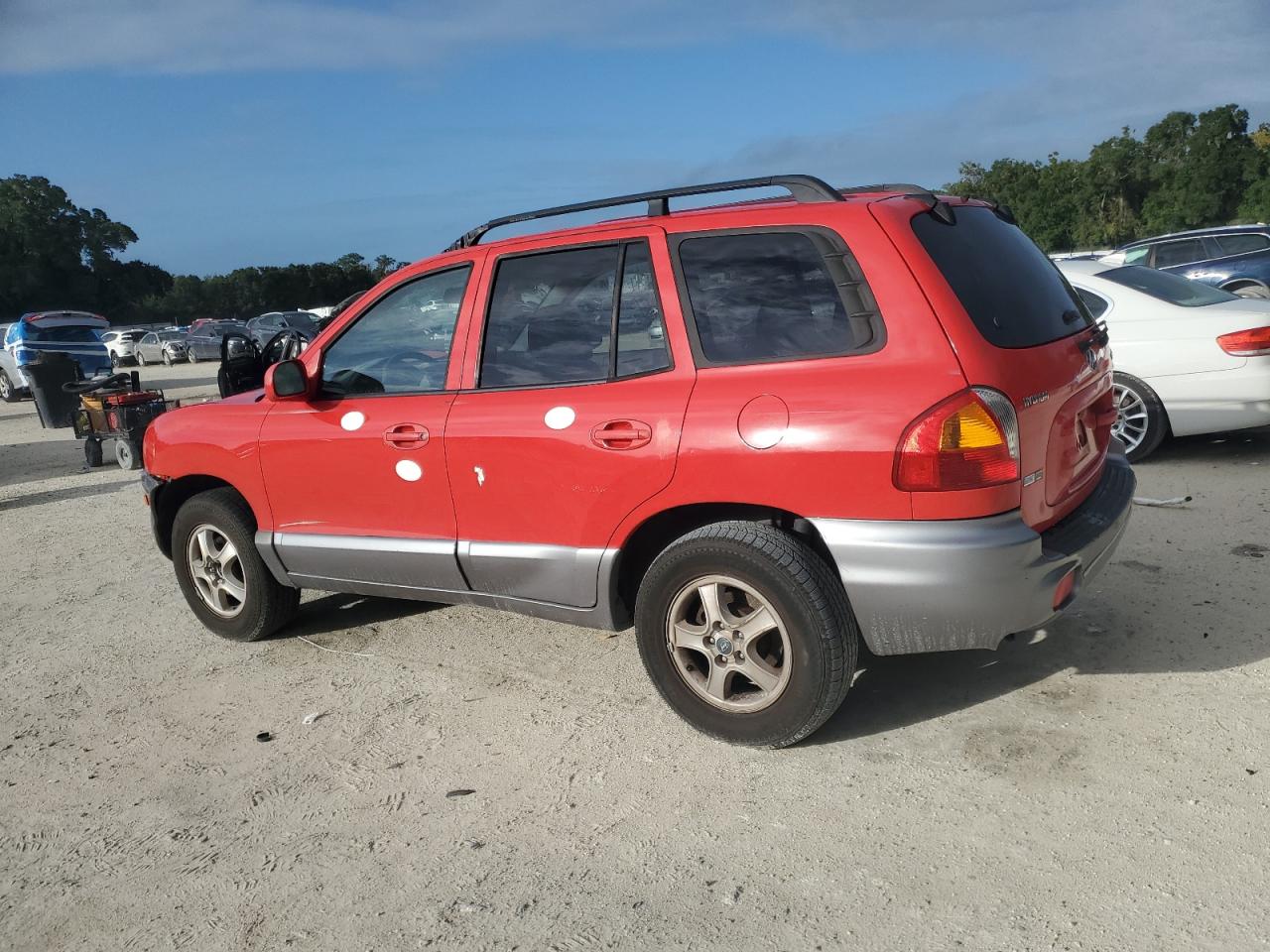 2003 Hyundai Santa Fe Gls Red vin: KM8SC13D43U555658