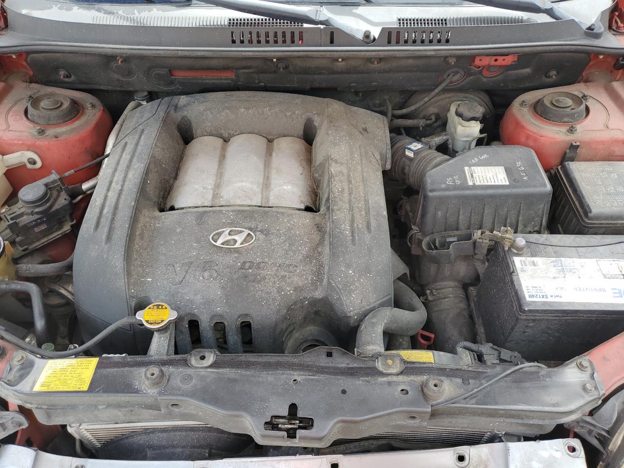 2003 Hyundai Santa Fe Gls Red vin: KM8SC13D43U555658