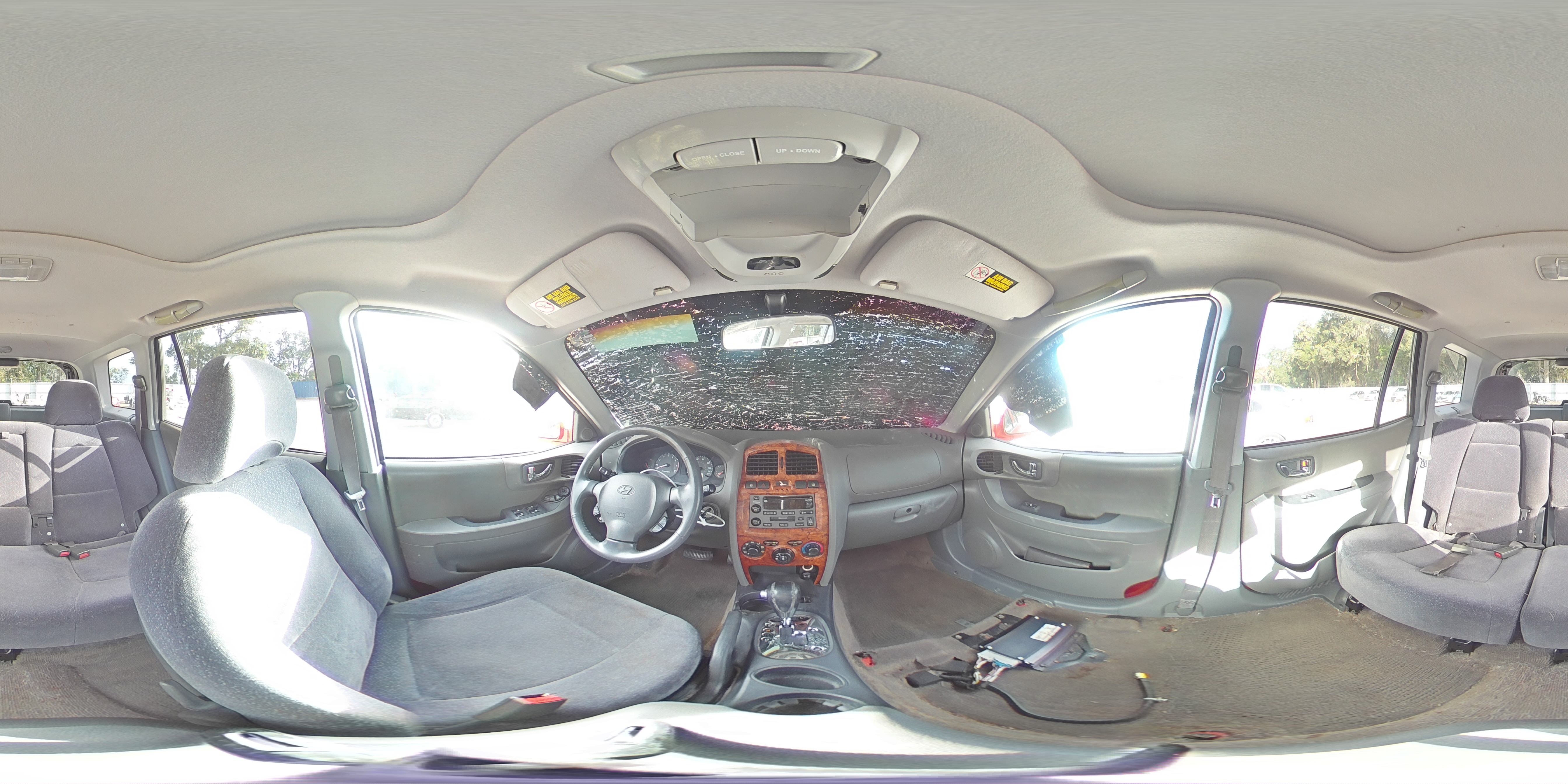 2003 Hyundai Santa Fe Gls Red vin: KM8SC13D43U555658