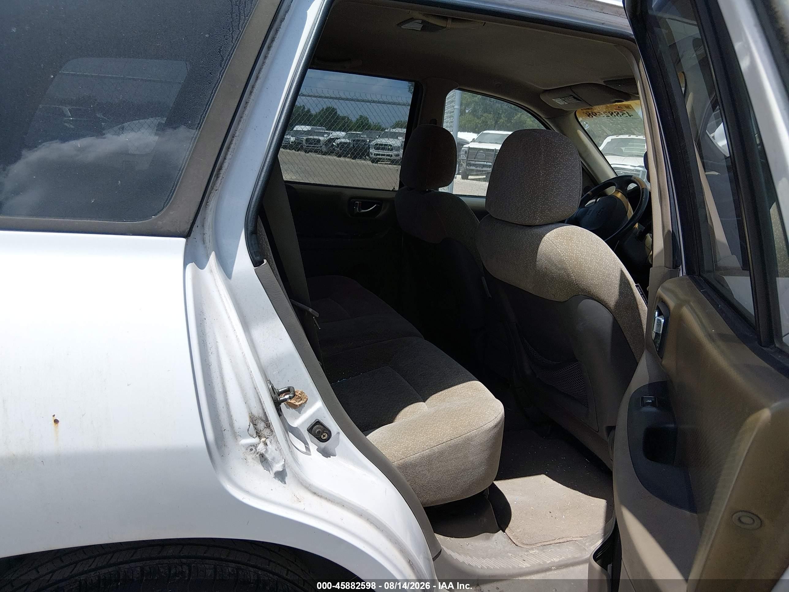 2004 Hyundai Santa Fe Gls White vin: KM8SC13D44U639058