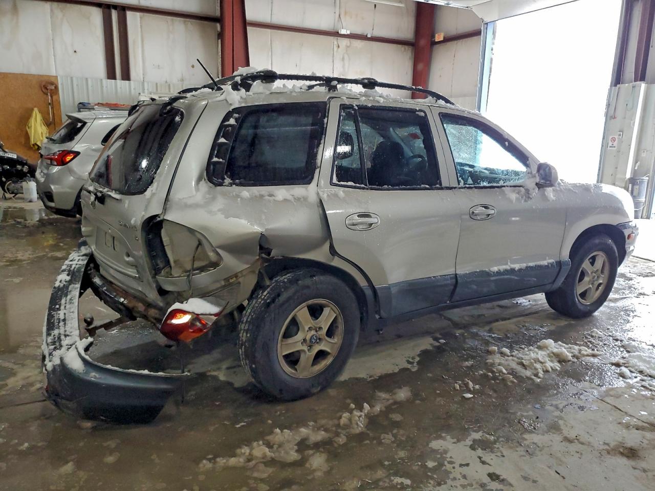 2004 Hyundai Santa Fe Gls Серебряный vin: KM8SC13D44U853676