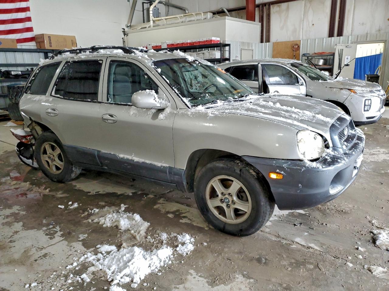 2004 Hyundai Santa Fe Gls Серебряный vin: KM8SC13D44U853676