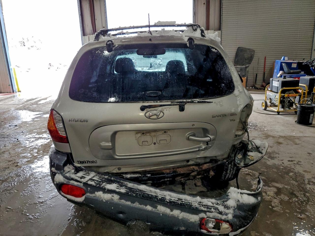 2004 Hyundai Santa Fe Gls Серебряный vin: KM8SC13D44U853676