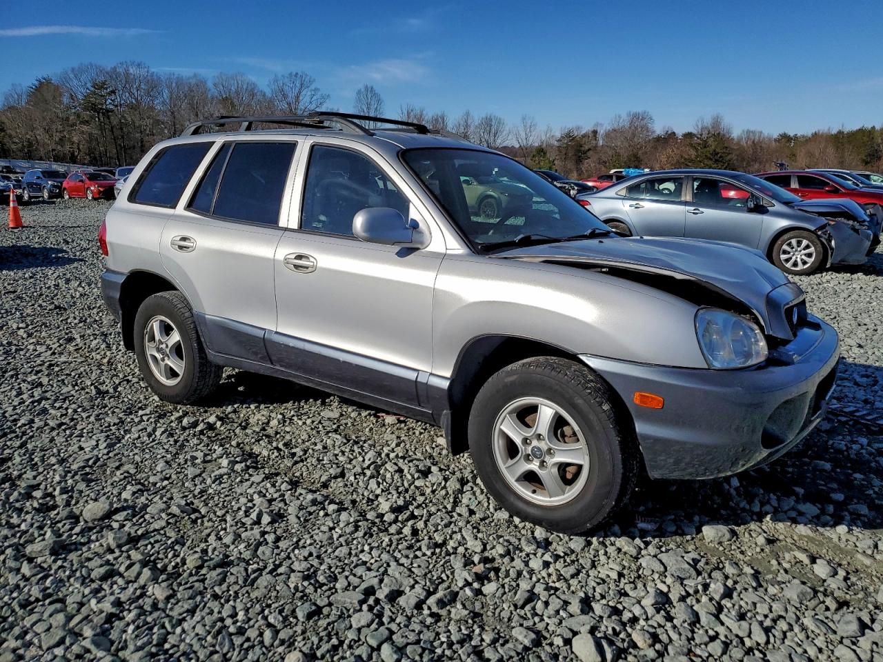 2002 Hyundai Santa Fe Gls Silver vin: KM8SC13D52U240852
