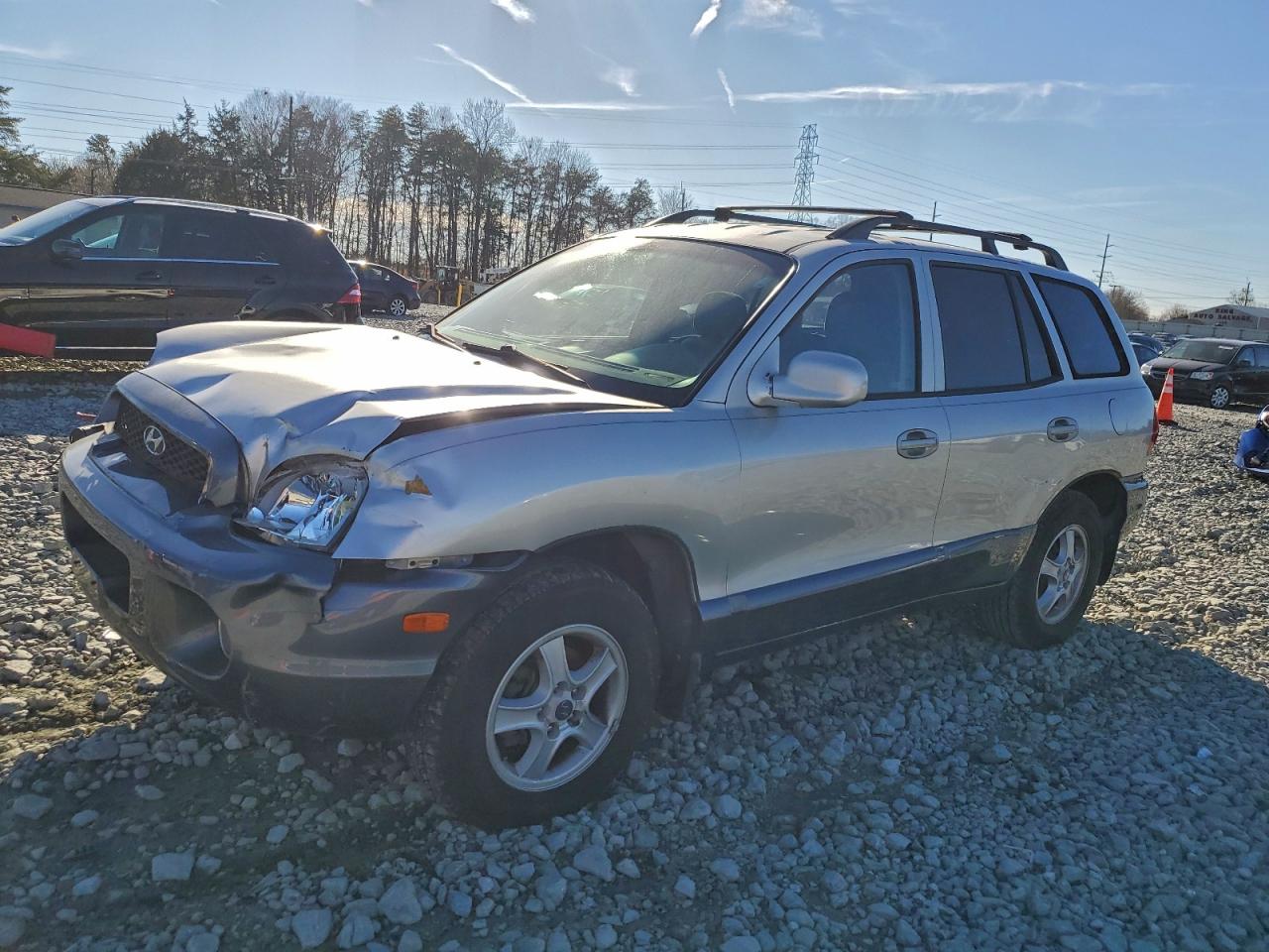 2002 Hyundai Santa Fe Gls Silver vin: KM8SC13D52U240852
