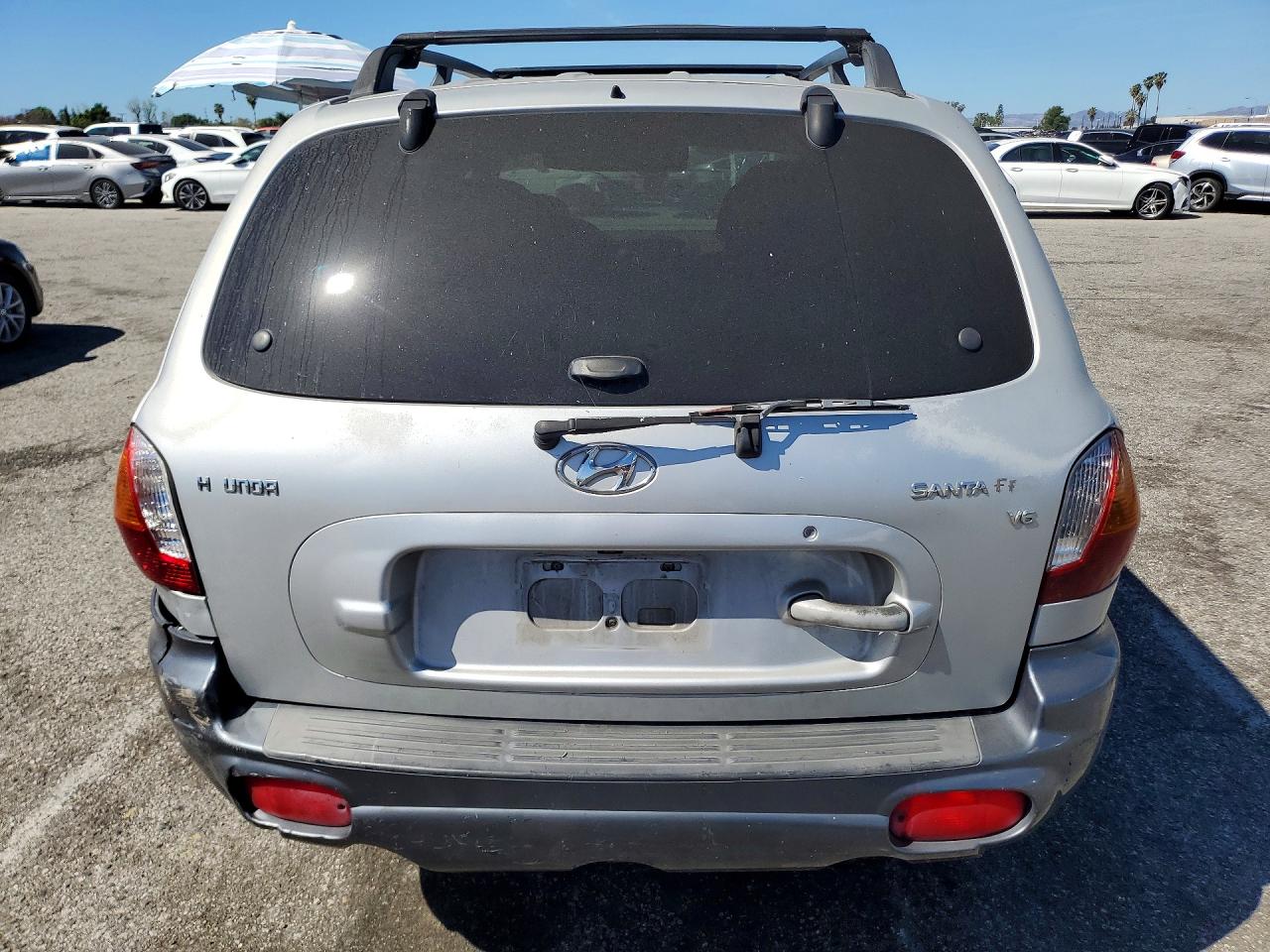 2002 Hyundai Santa Fe Gls Silver vin: KM8SC13D52U287315