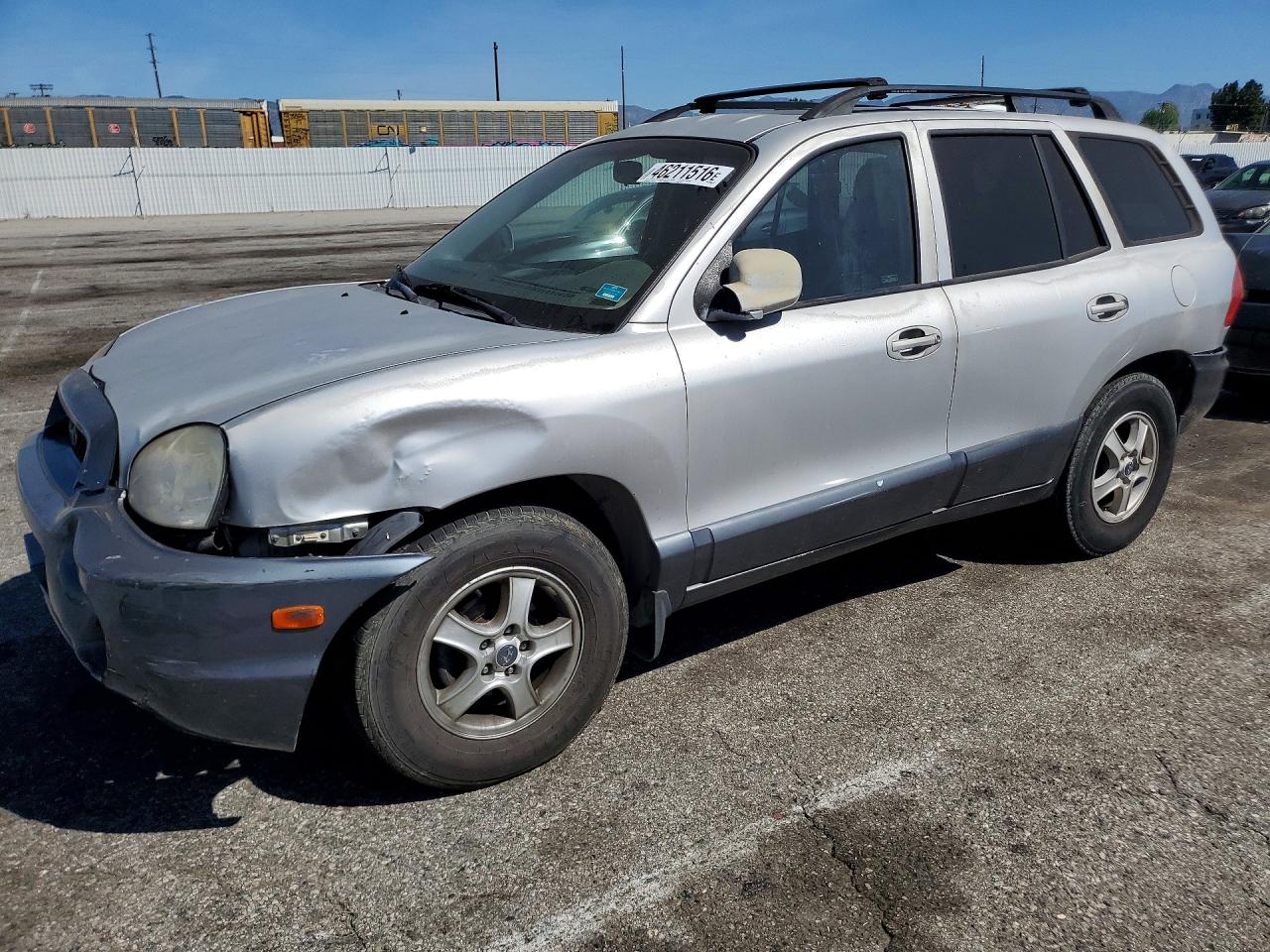 2002 Hyundai Santa Fe Gls Silver vin: KM8SC13D52U287315