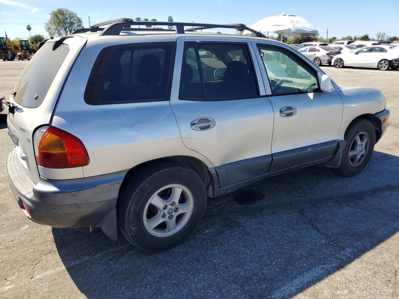 2002 Hyundai Santa Fe Gls Silver vin: KM8SC13D52U287315
