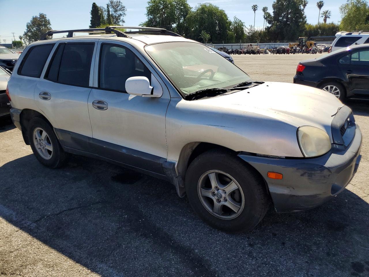 2002 Hyundai Santa Fe Gls Silver vin: KM8SC13D52U287315