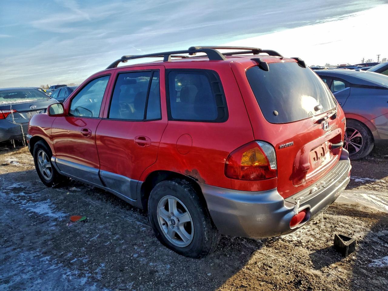 2003 Hyundai Santa Fe Gls Red vin: KM8SC13D53U523642