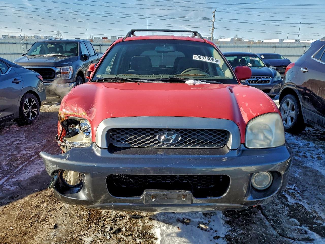 2003 Hyundai Santa Fe Gls Red vin: KM8SC13D53U523642