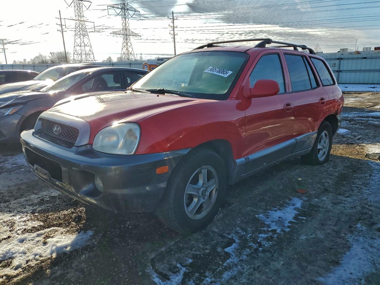 2003 Hyundai Santa Fe Gls Red vin: KM8SC13D53U523642