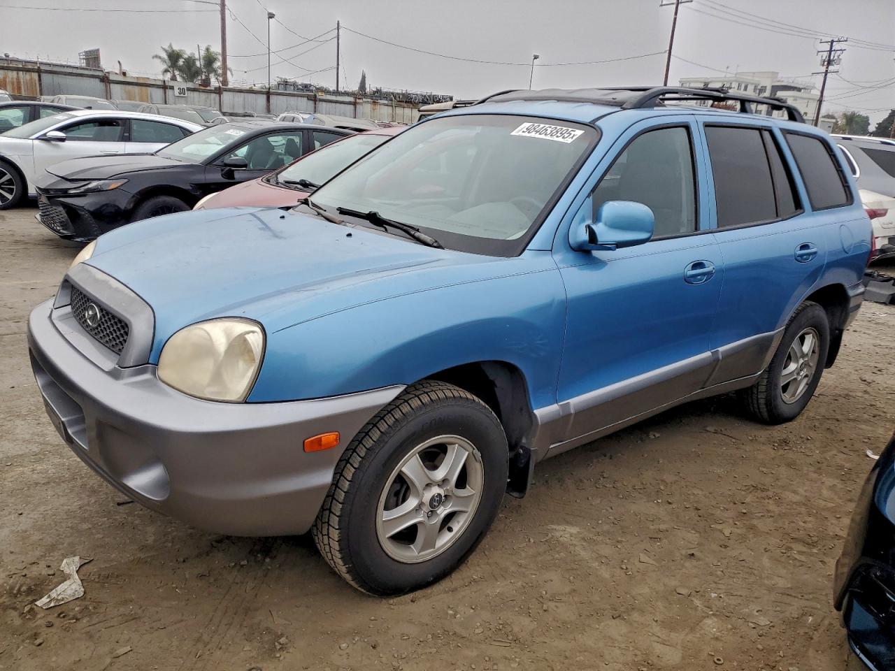 2004 Hyundai Santa Fe Gls Синий vin: KM8SC13D54U758754