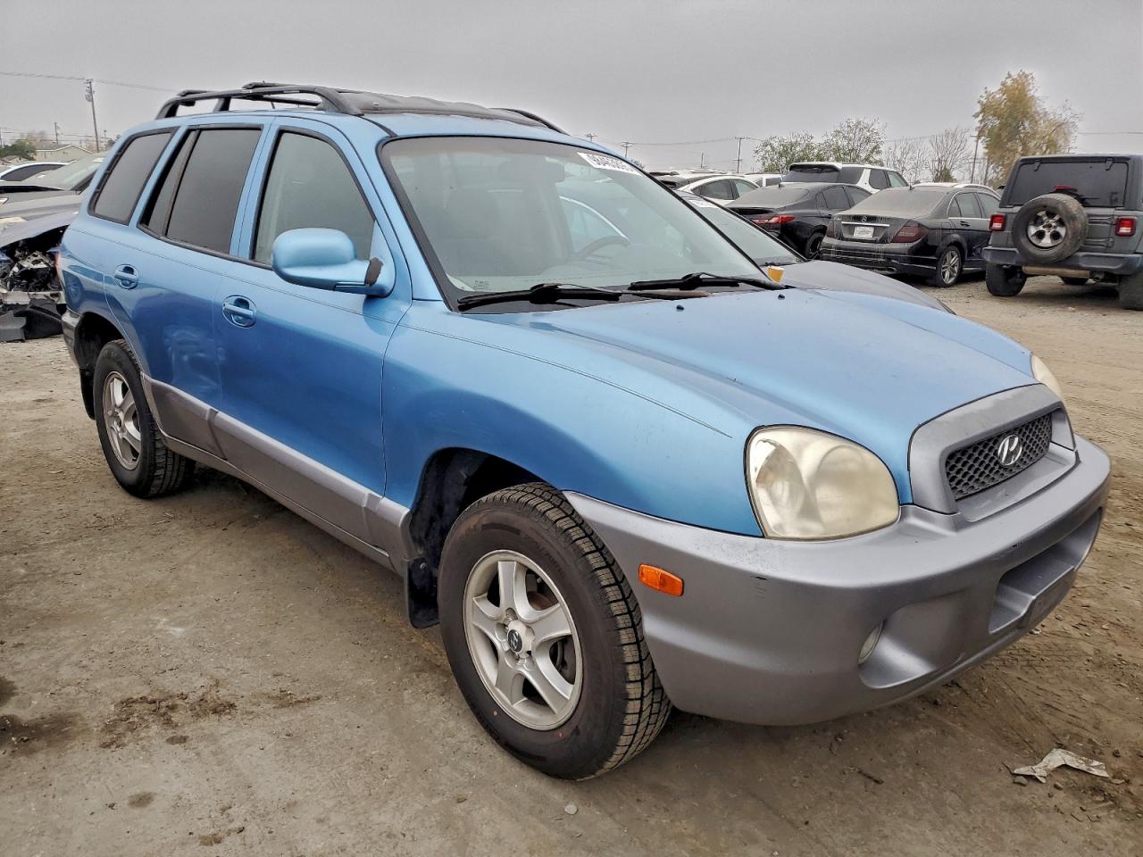 2004 Hyundai Santa Fe Gls Blue vin: KM8SC13D54U758754