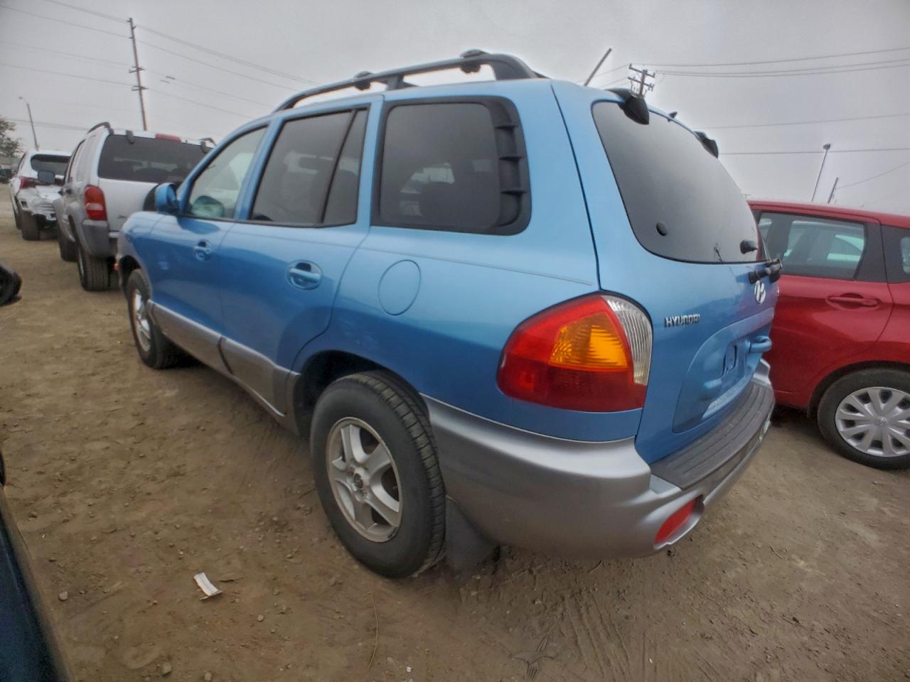 2004 Hyundai Santa Fe Gls Blue vin: KM8SC13D54U758754