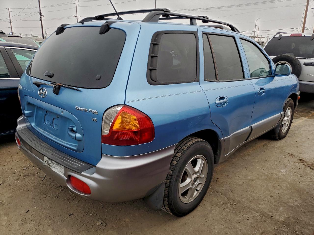 2004 Hyundai Santa Fe Gls Blue vin: KM8SC13D54U758754