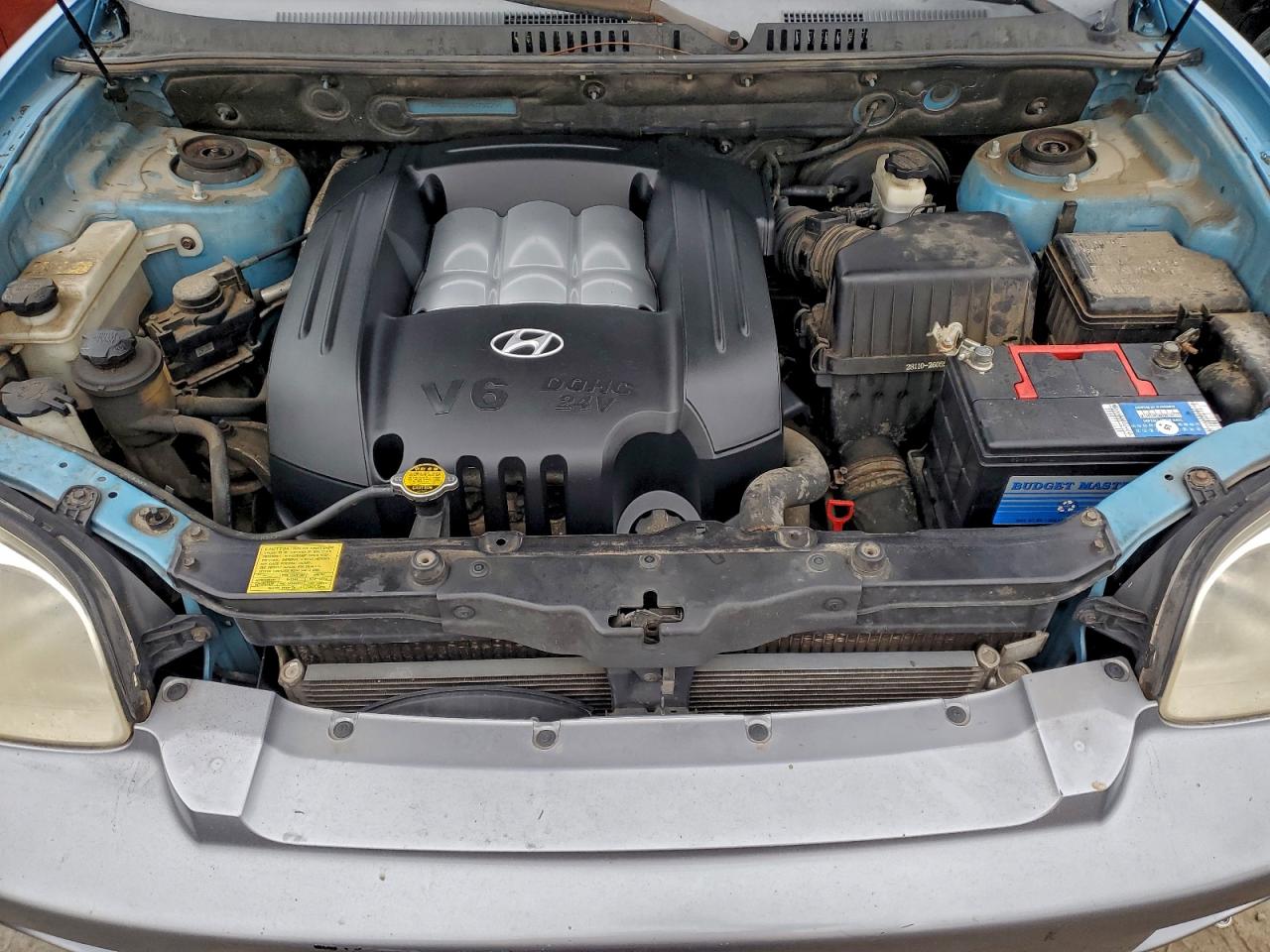 2004 Hyundai Santa Fe Gls Blue vin: KM8SC13D54U758754
