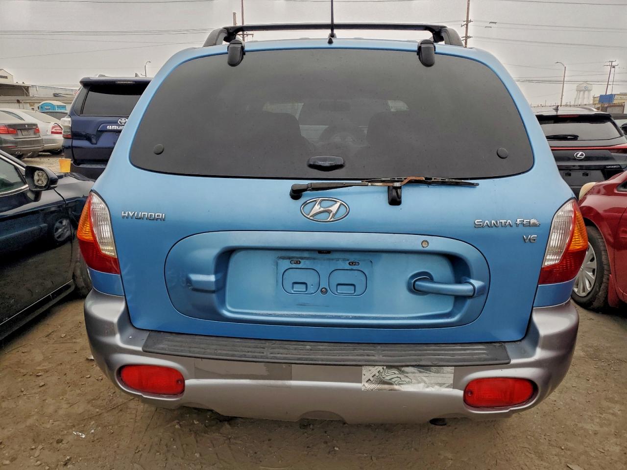 2004 Hyundai Santa Fe Gls Blue vin: KM8SC13D54U758754