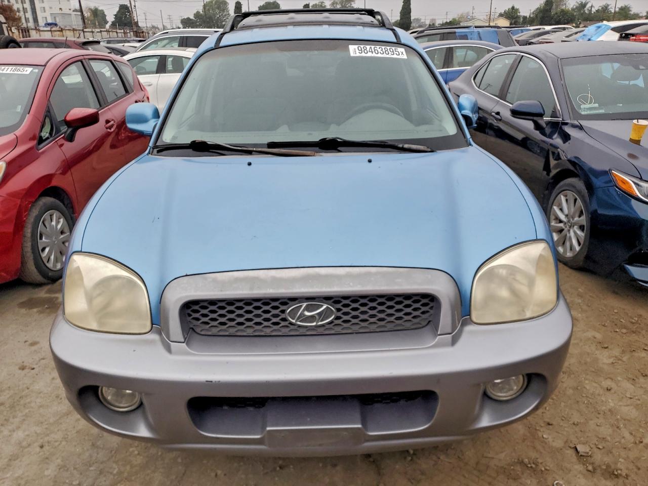 2004 Hyundai Santa Fe Gls Blue vin: KM8SC13D54U758754