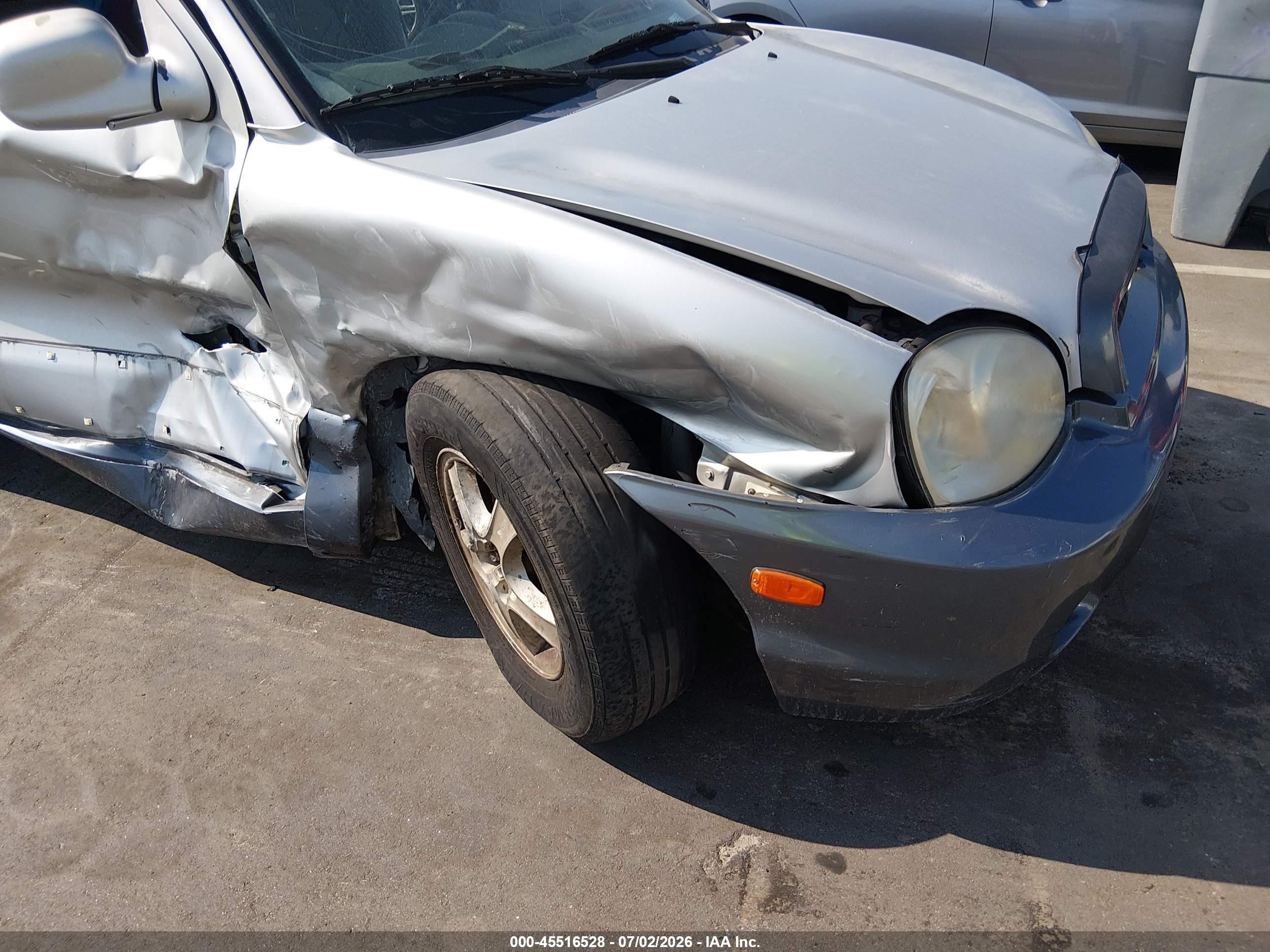 2004 Hyundai Santa Fe Gls Серебряный vin: KM8SC13D54U817172
