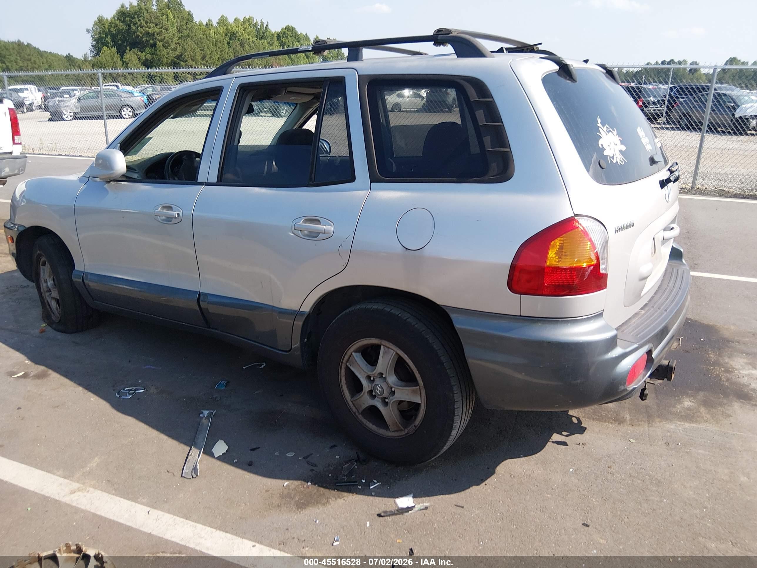 2004 Hyundai Santa Fe Gls Серебряный vin: KM8SC13D54U817172