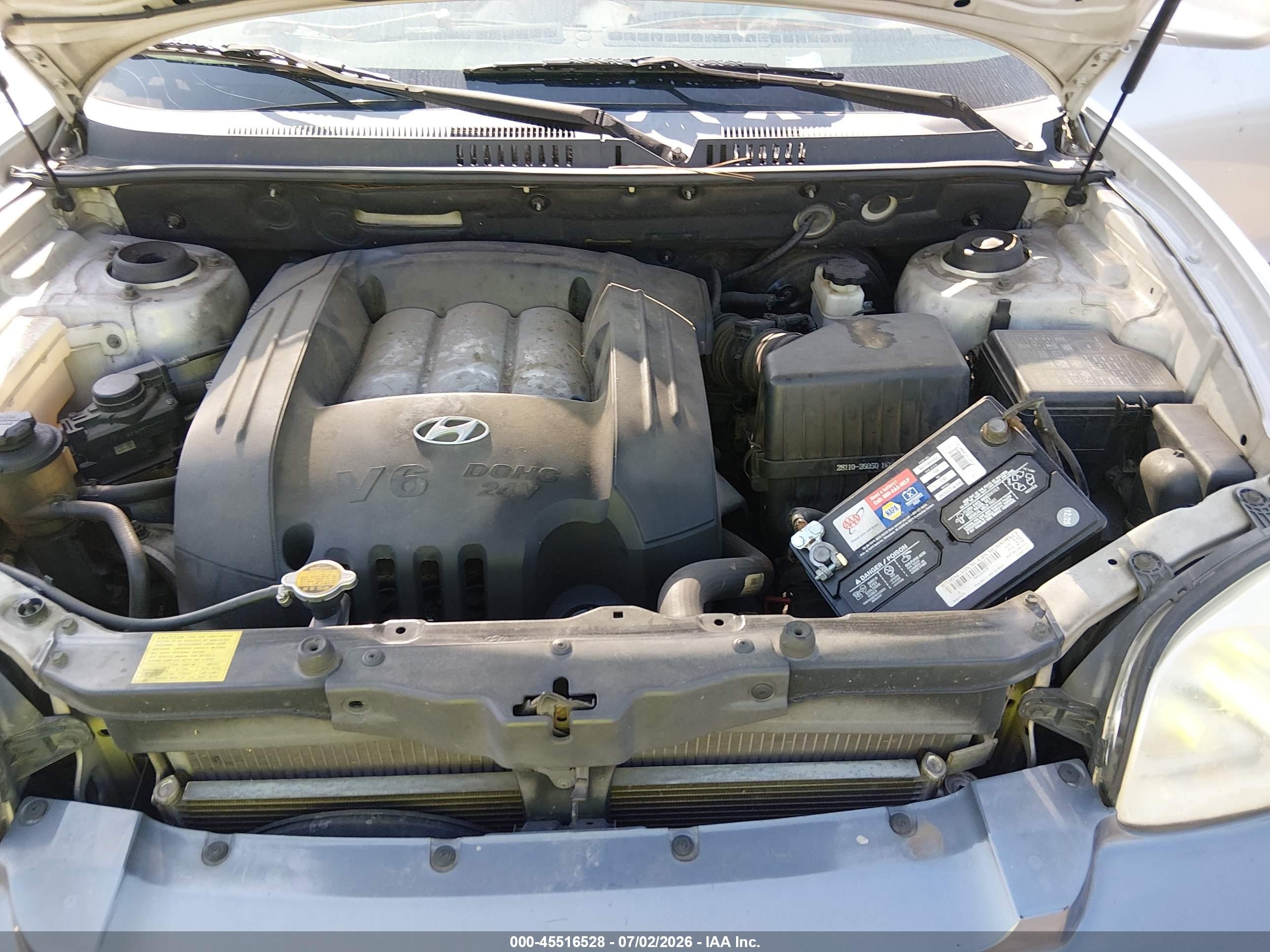 2004 Hyundai Santa Fe Gls Серебряный vin: KM8SC13D54U817172