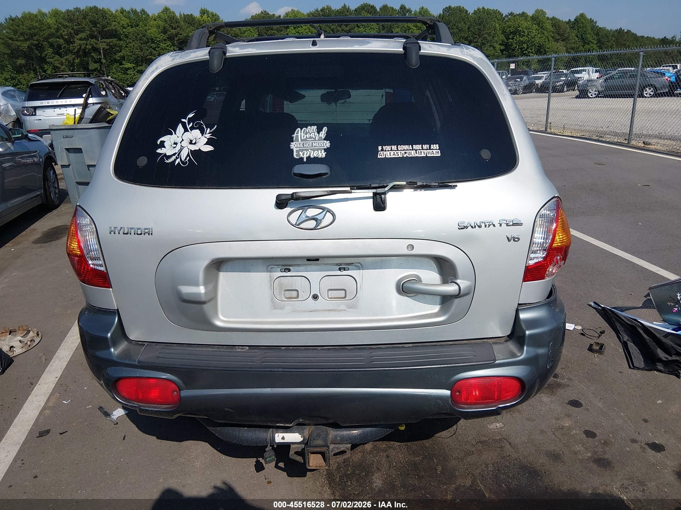 2004 Hyundai Santa Fe Gls Серебряный vin: KM8SC13D54U817172