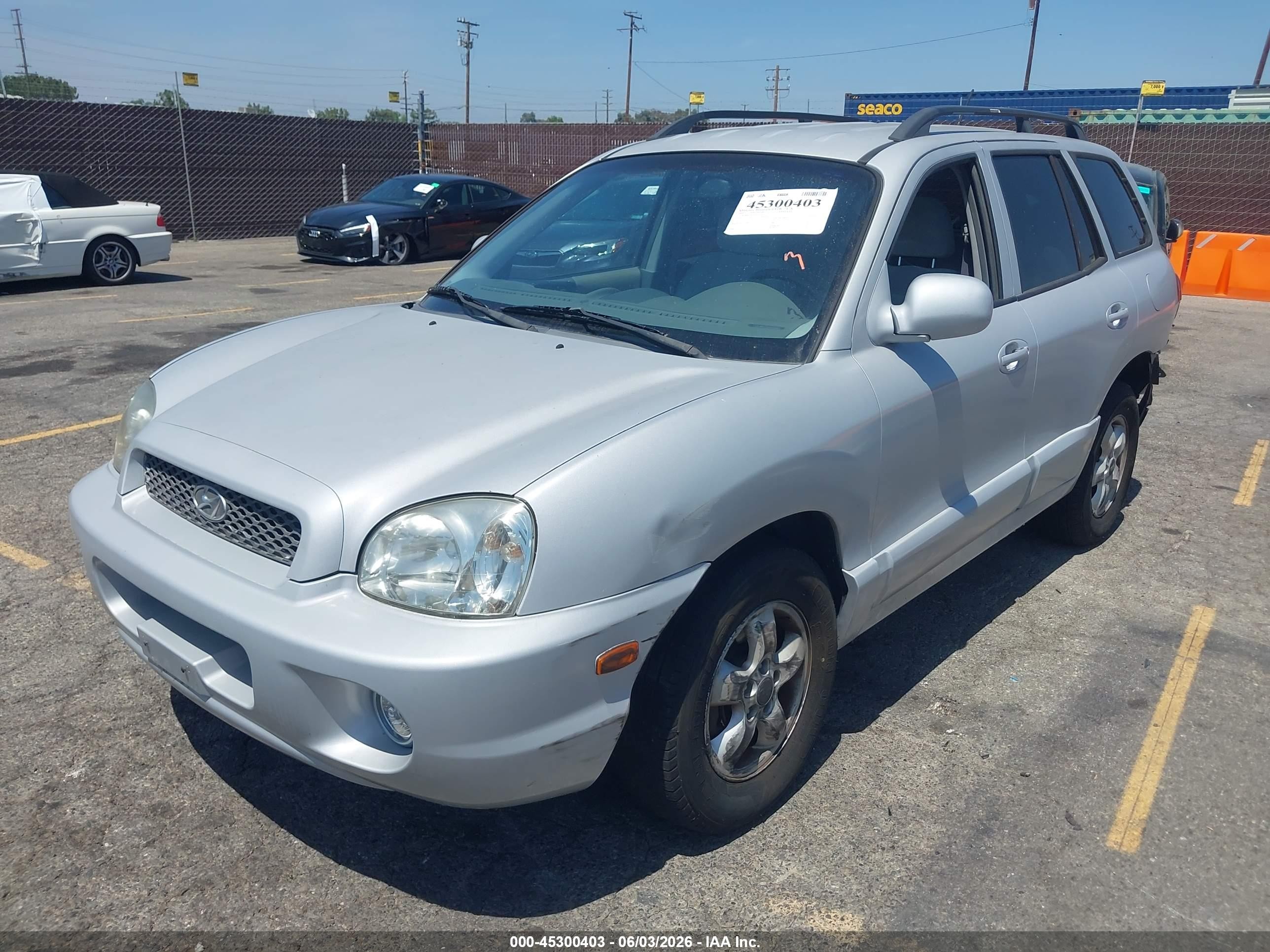 2005 Hyundai Santa Fe Gls Silver vin: KM8SC13D55U919329