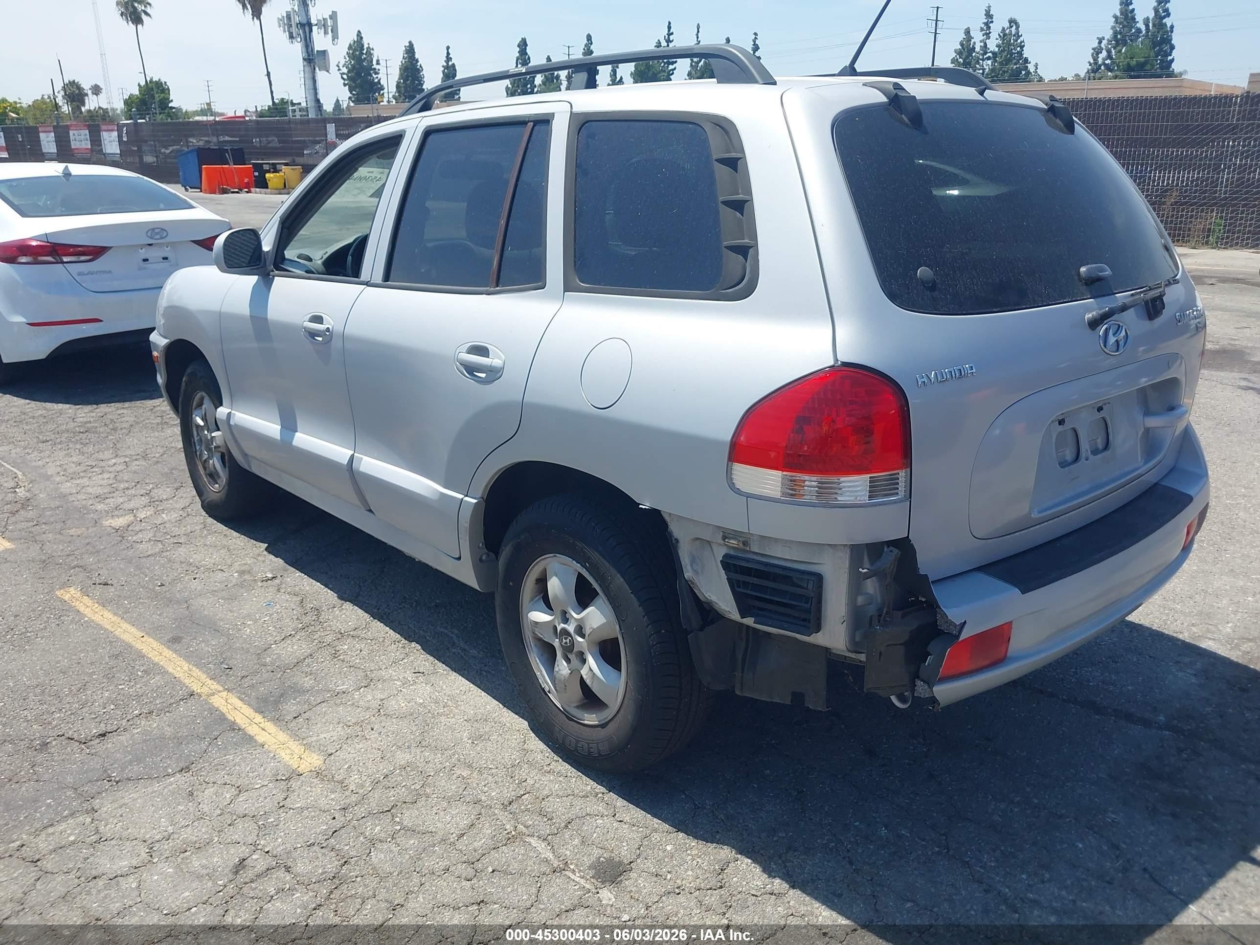 2005 Hyundai Santa Fe Gls Silver vin: KM8SC13D55U919329