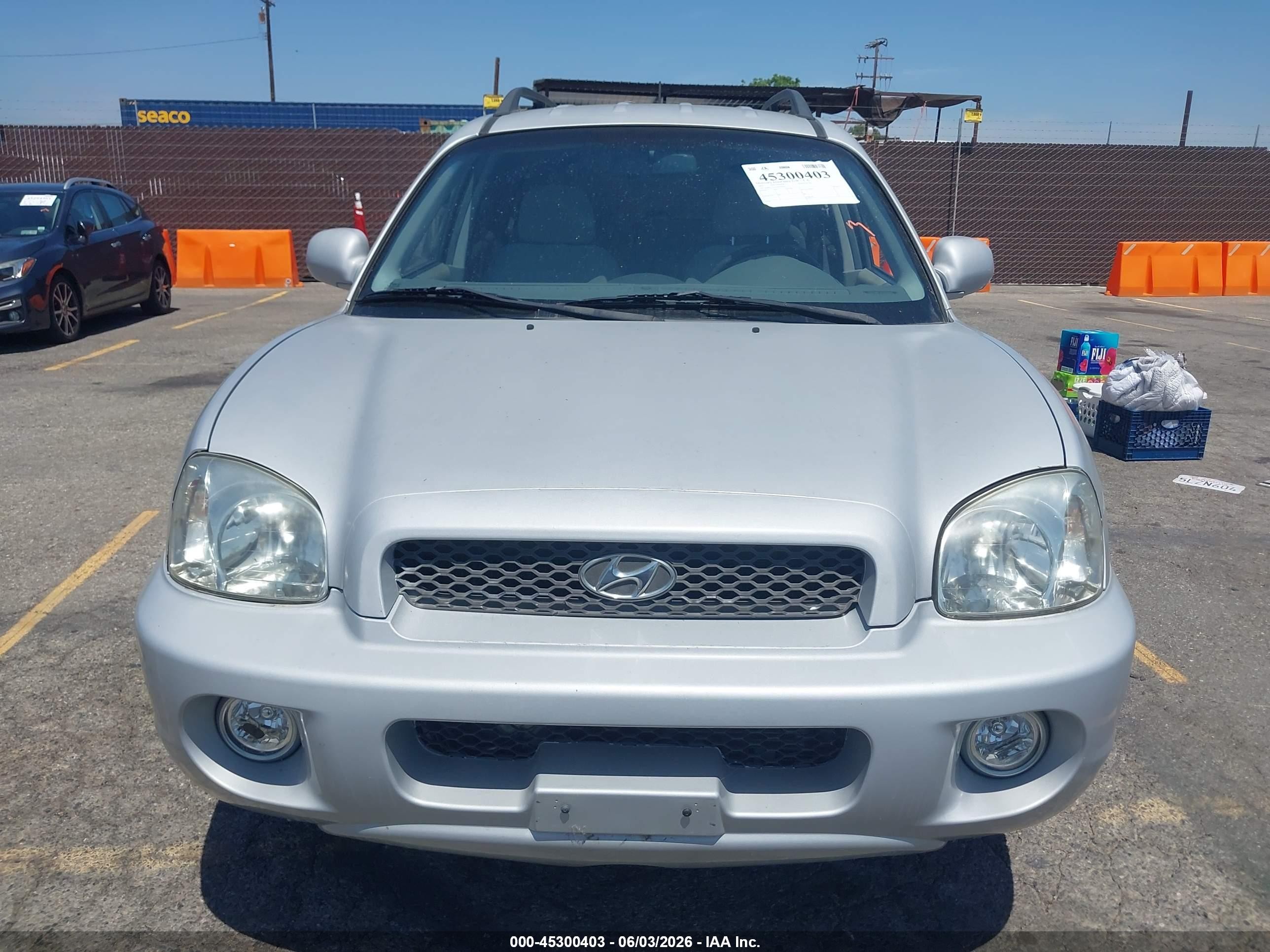 2005 Hyundai Santa Fe Gls Silver vin: KM8SC13D55U919329