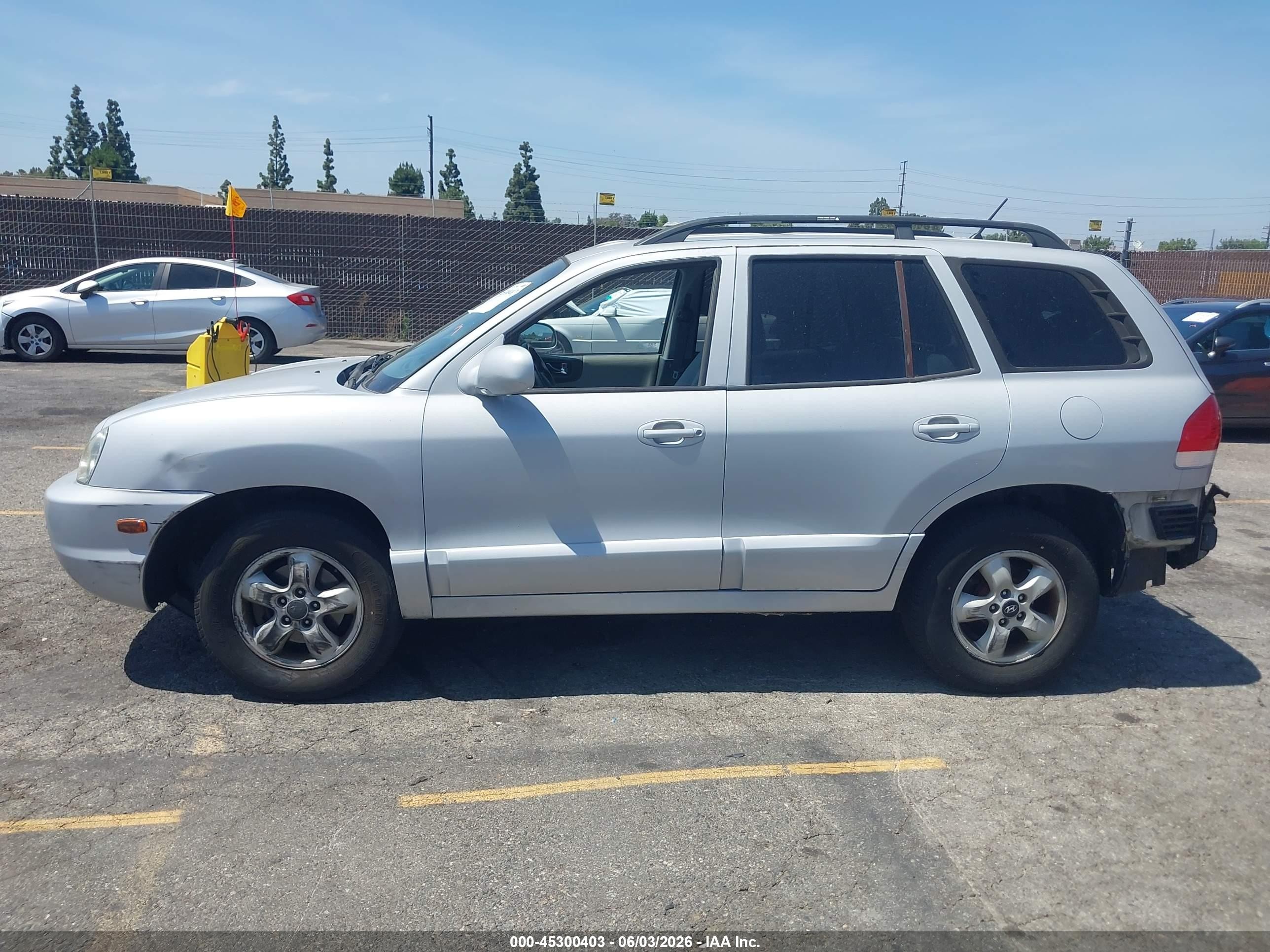 2005 Hyundai Santa Fe Gls Silver vin: KM8SC13D55U919329