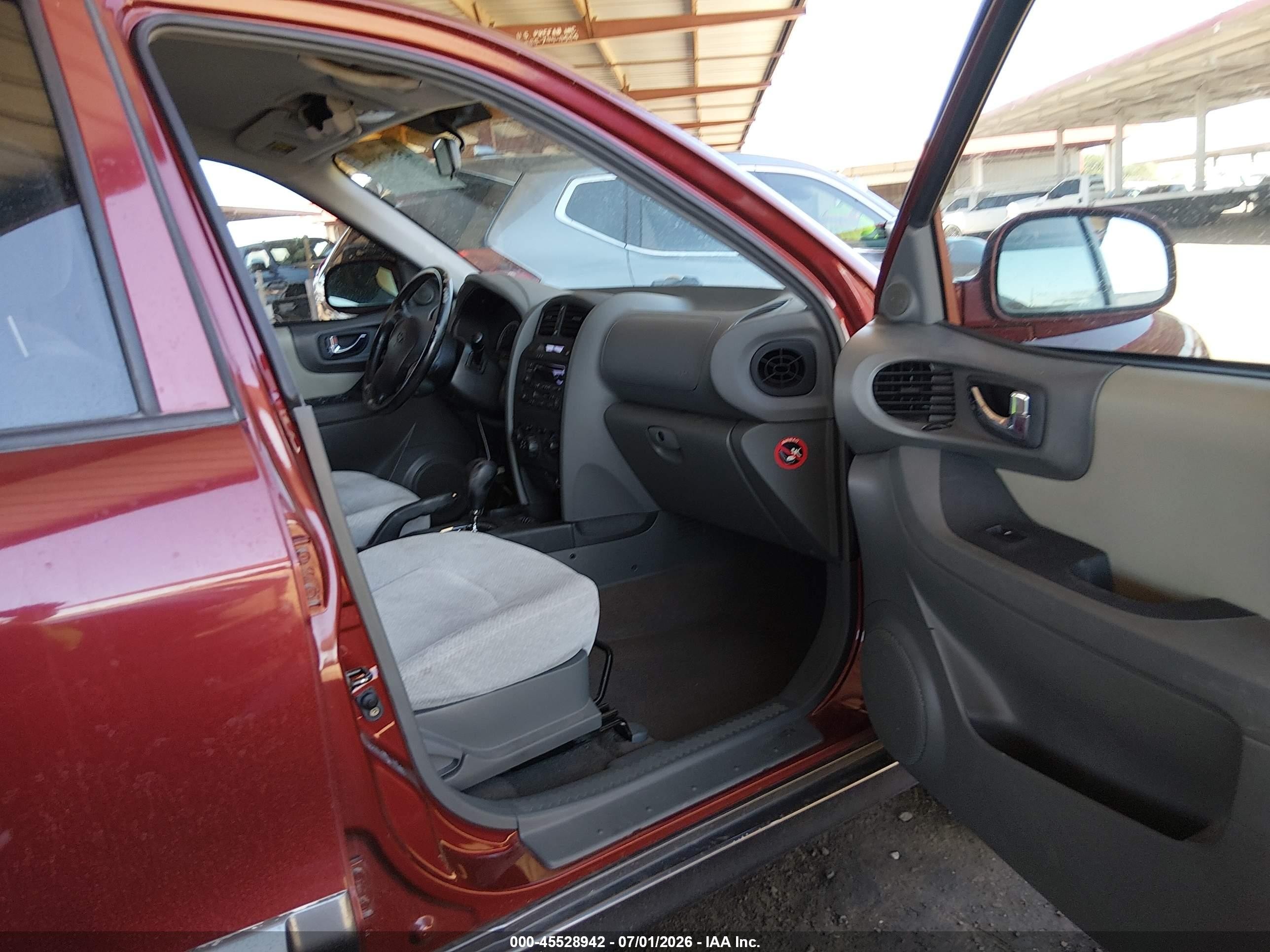 2005 Hyundai Santa Fe Gls Red vin: KM8SC13D55U932047