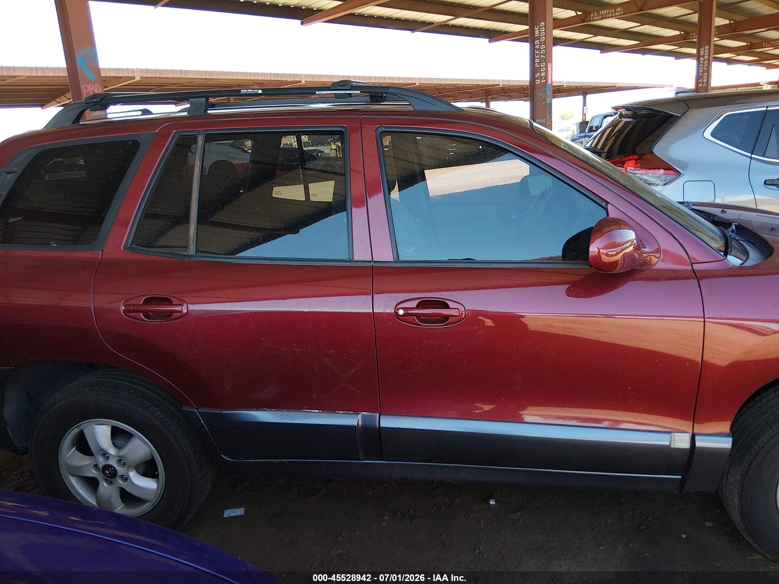 2005 Hyundai Santa Fe Gls Red vin: KM8SC13D55U932047